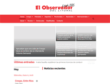 Tablet Screenshot of elobservadordellitoral.com